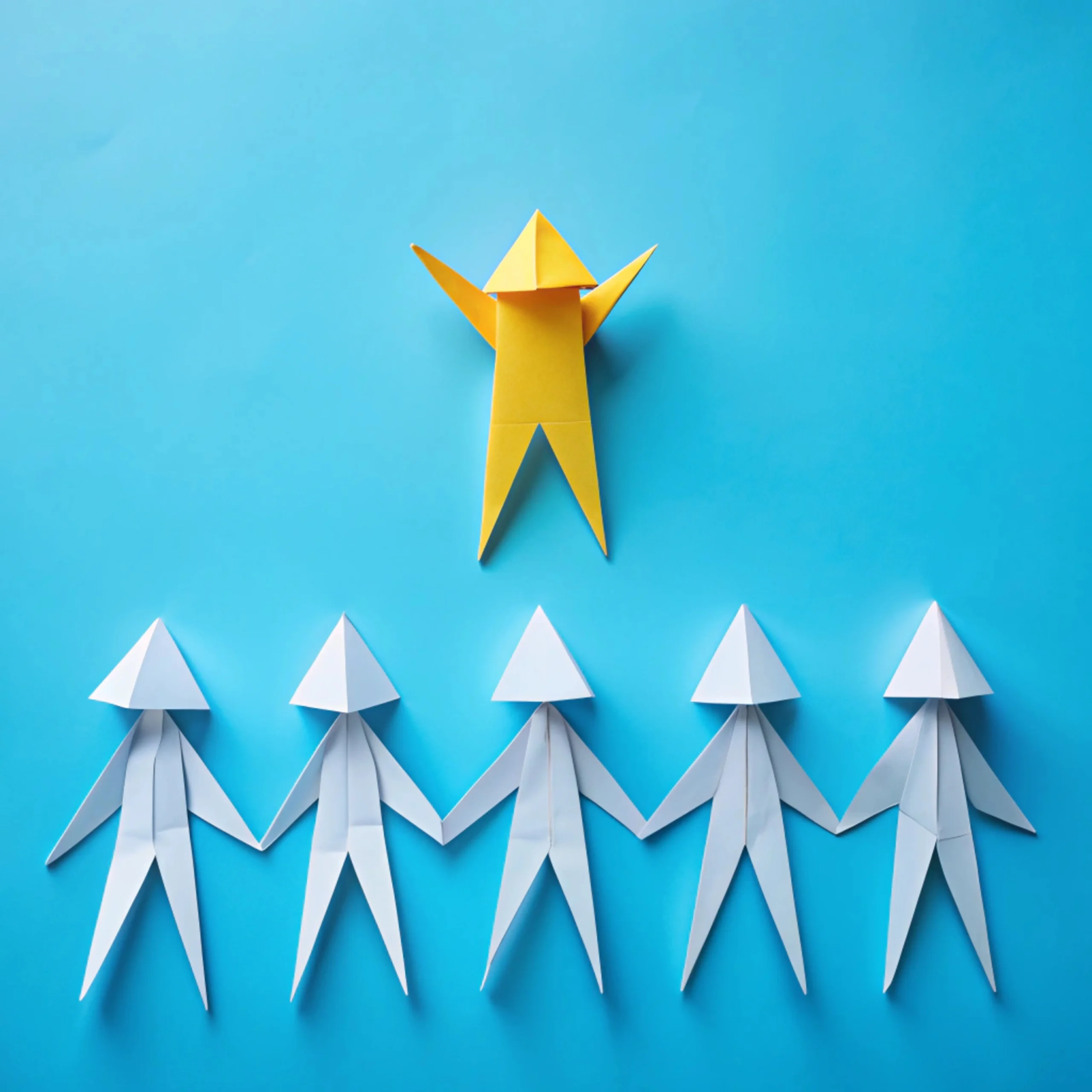 Abstract illustration of a collaborative development team
